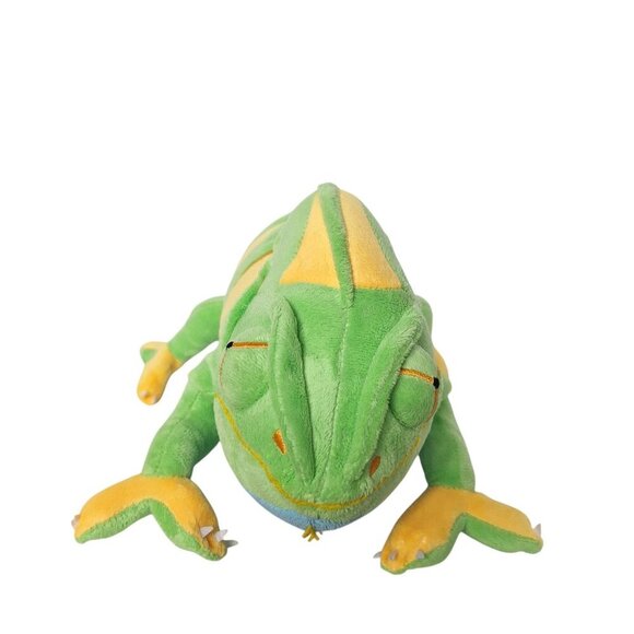 Adore Cham Green Yellow Chameleon Plush Stuffed Animal 16" - Picture 2 of 8